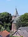 The church seen from the De Hoop (Hope) mill