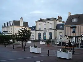 The old railway station, converted into a cinema