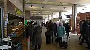 Station concourse and restaurant