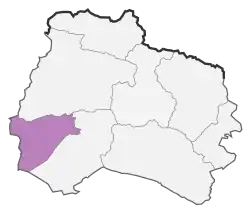 Location of Garmeh County in North Khorasan province