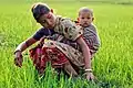 a Garo mother and child