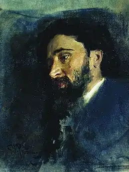 Portrait of the writer Vsevolod Garshin (1883).