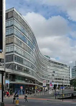 The wavy frontage of Gateway House (1969)