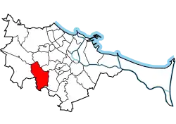 Location of Jasień within Gdańsk