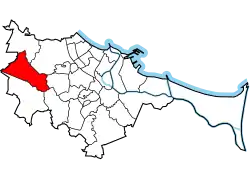 Location of Matarnia within Gdańsk