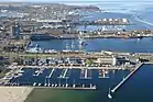 Aerial view of the Port of Gdynia