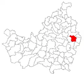 Location in Cluj County