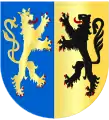 Arms of the Dukes of Gelderland showing the arms of Gelre and Jülich.