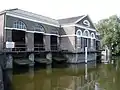 Steam pumping mill at the location of the old sluice. Now Museum Stoomgemaal Halfweg.