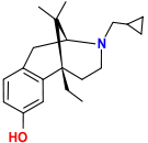 Chemical structure of gemazocine.