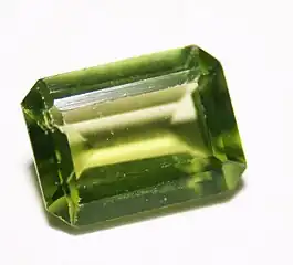 Olive green peridot