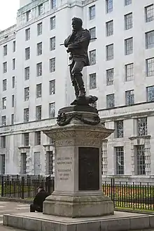 Statue of General Gordon on the Victoria Embankment in London