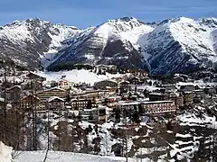 General view of Auron village