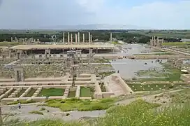 A general view of the ruins at Persepolis