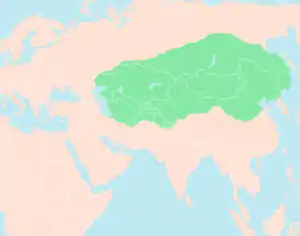 Mongol Empire in 1227