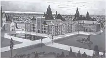 Artist's impression of Aquinas College (1937)