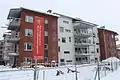 Apartment building on 2 Geografigränd, under construction