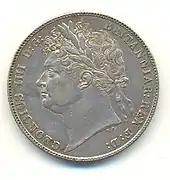 Half crown of George IV, 1821