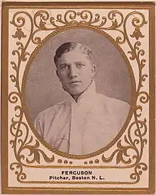 A baseball card depicting George Ferguson of the Boston National League team