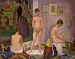 Georges Seurat, Models (Les Poseuses) 1886–1888, Barnes Foundation, Philadelphia