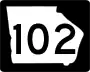 State Route 102 marker