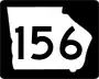 State Route 156 marker