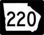 State Route 220 marker