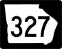 State Route 327 marker