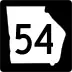 State Route 54 marker