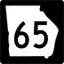 State Route 65 marker