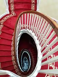 Georgian elliptical helical stairs in Dublin, Ireland