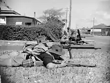 Image 14Australian soldiers exercising to defend Geraldton, Western Australia in October 1942 (from Military history of Australia during World War II)