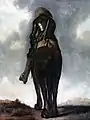 Man on Horseback Seen From Behind, c. 1634 by Gerard ter Borch