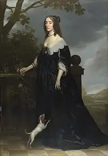 Elizabeth Stuart as a Widow, 1642, by Gerard van Honthorst.