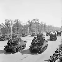 British Sexton self-propelled guns.