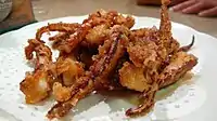 Squid tentacle karaage