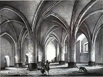 Interior of the Halle Gate in 1823