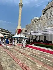 The exterior view of the mosque