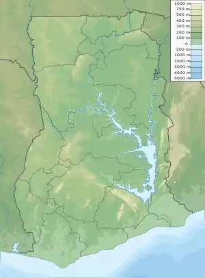 Lake Volta is located in Ghana