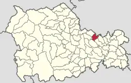 Location in Neamț County