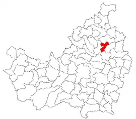 Location in Cluj County