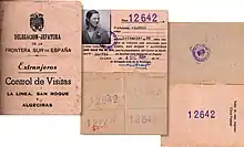 Image 22Spanish border pass for Gibraltarian residents, permitting day visits only. (from History of Gibraltar)