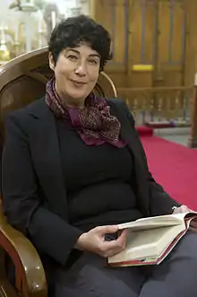 Harris at King's Chapel during the Gibraltar International Literary Festival in 2013