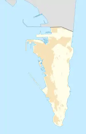 Tovey Battery is located in Gibraltar