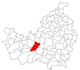 Location in Cluj County