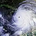 Hurricane Gilbert approaching Jamaica on 12 September