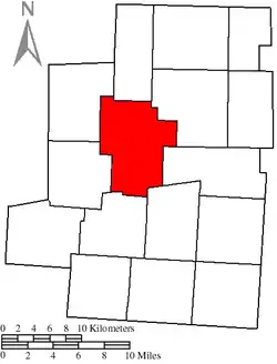 Location of Gilead Township in Morrow County