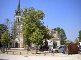 The church in Laluque