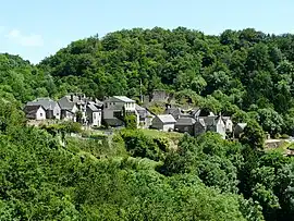 A general view of Gimel-les-Cascades