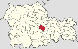 Location in Neamț County